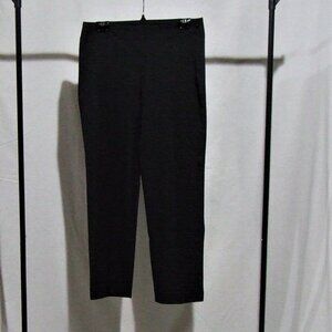 Black trousers Talbots Heritage straight leg pants petite 8P mid rise office new
